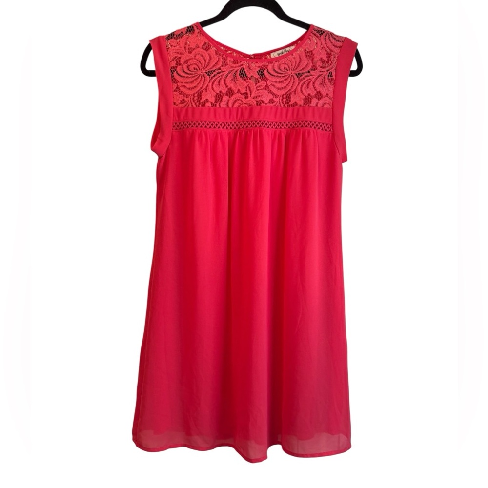 Speechless Vibrant‎ Pink Lace Dress